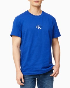 CK 남성 아이코닉 에센셜 반팔 티셔츠